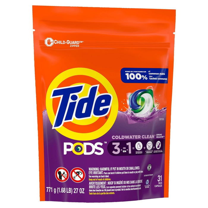 Tide Pods Laundry Detergent Pacs - Spring Meadow - 27oz/31ct