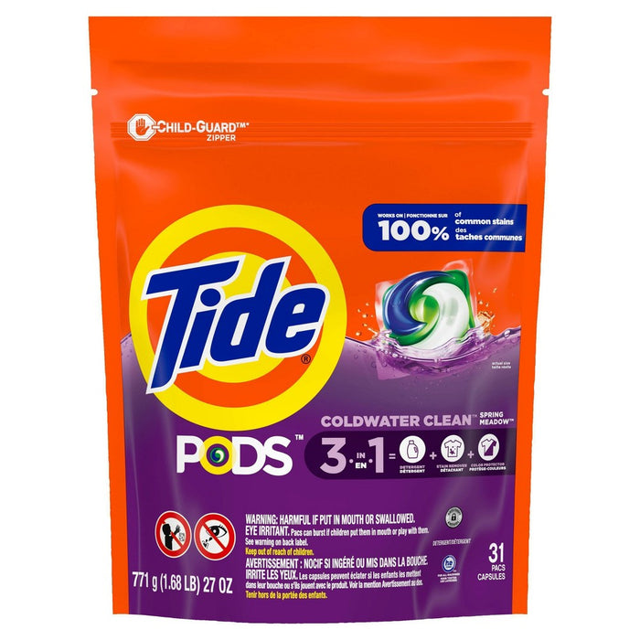 Tide Pods Laundry Detergent Pacs - Spring Meadow - 27oz/31ct