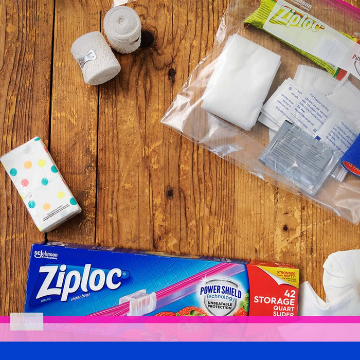 Ziploc Slider Storage Gallon Bags with Power Shield Technology - 68ct