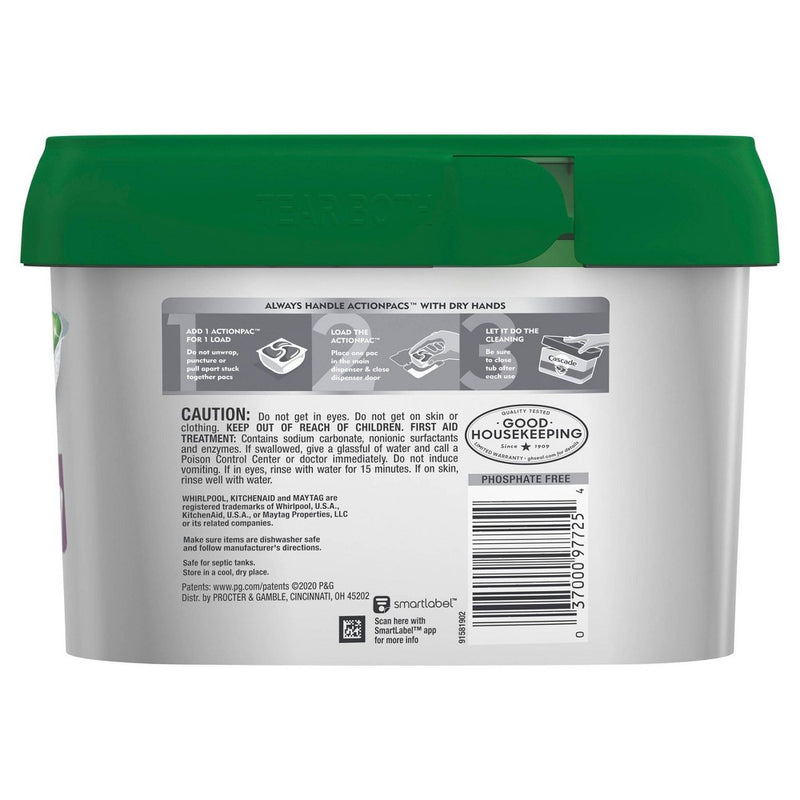 Cascade Platinum ActionPacs Dishwasher Detergent - Fresh - 48ct