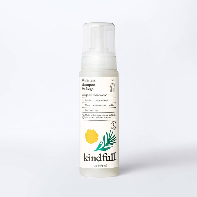 Marigold Cedarwood Waterless Dog Shampoo - 7oz - Kindfull™