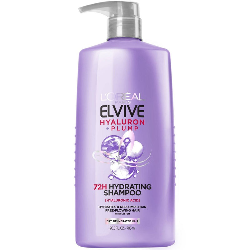L'Oreal Paris Elvive Hyaluron Plump Hydrating Shampoo for Dry Hair - 26.5 fl oz
