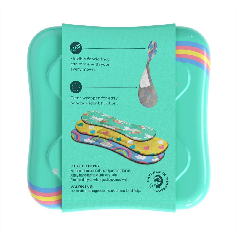 Welly Assorted Rainbow and Unicorn Flex Fabric Bandages - 48ct