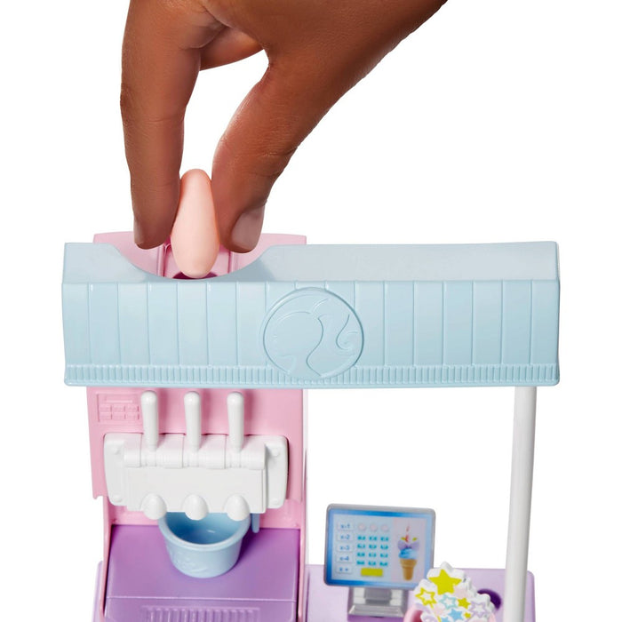 Barbie Ice Cream Shop Playset - Brown Hair
