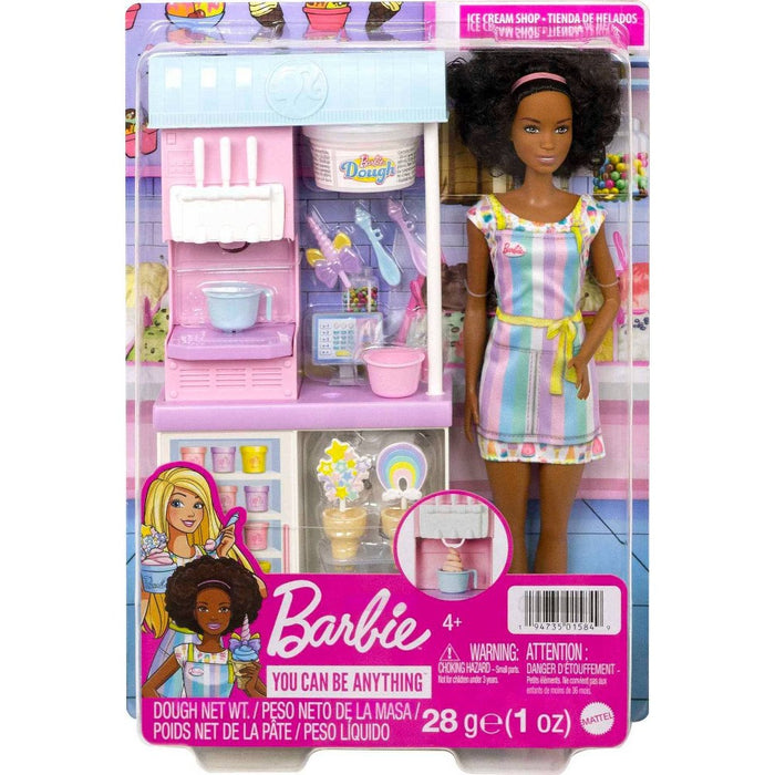 Barbie Ice Cream Shop Playset - Brown Hair