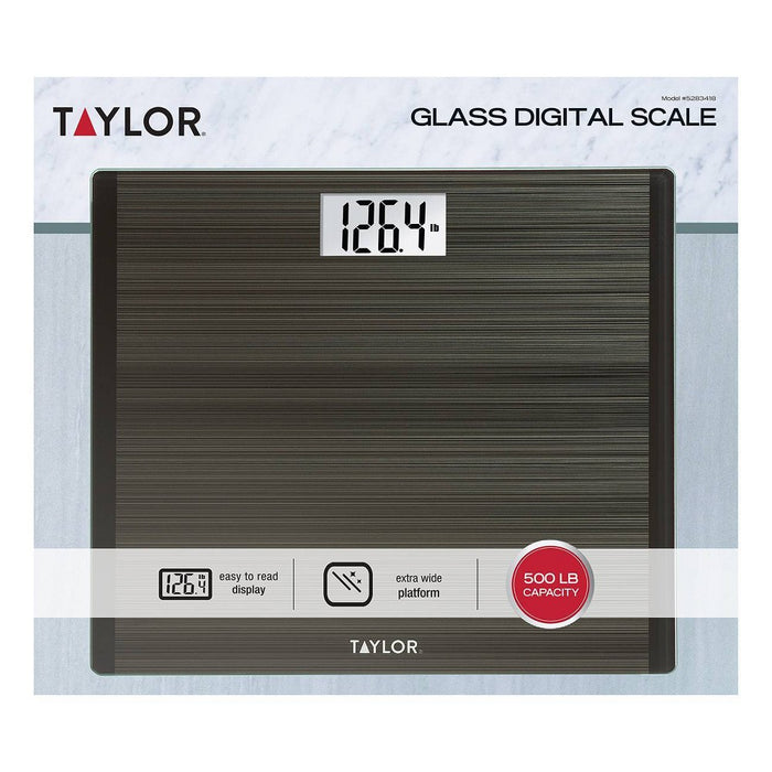 Wide Platform and High Capacity Digital Scale Black - Taylor