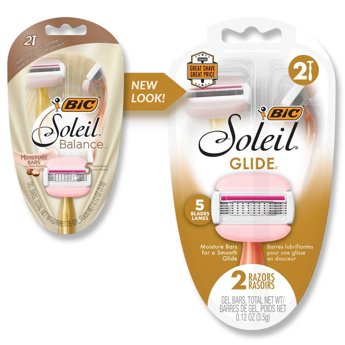 BiC Soleil Glide 5-Blade Women's Disposable Razors - 2ct