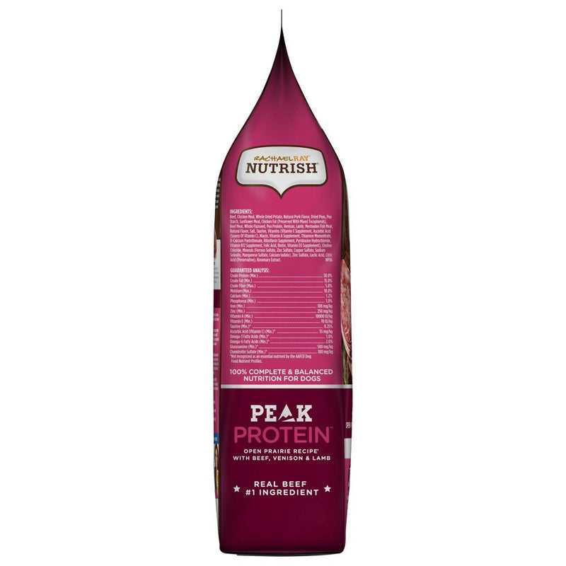 Rachael Ray Nutrish PEAK Natural Open Range Recipe with Beef, Venison & Lamb Dry Dog Food - 4lb