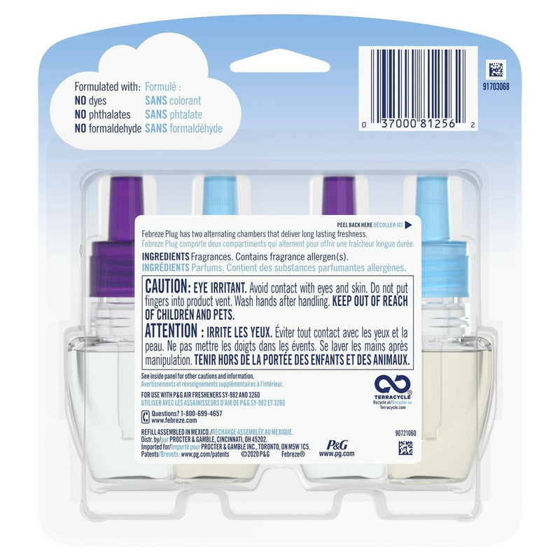 Febreze Odor-Fighting Fade Defy Plug Air Freshener Refill - Mediterranean Lavender - 1.75 fl oz