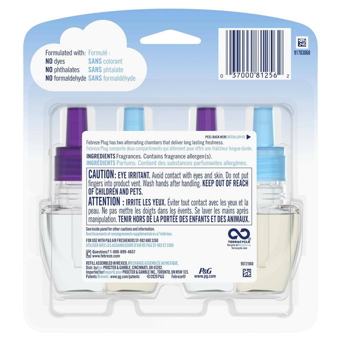 Febreze Odor-Fighting Fade Defy Plug Air Freshener Refill - Mediterranean Lavender - 1.75 fl oz