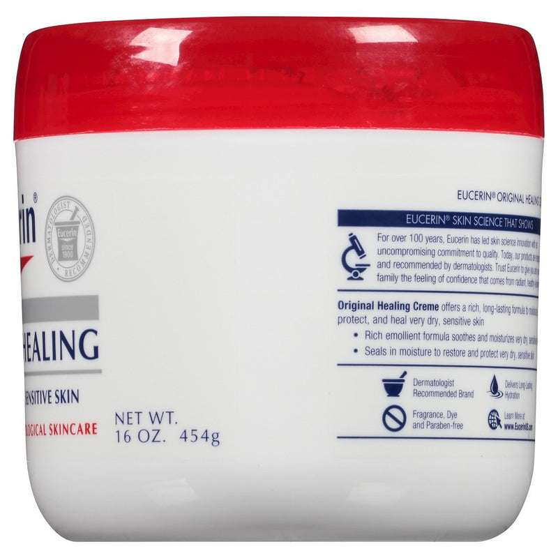 Eucerin Original Healing Cream Fragrance Free Body Cream for Dry Skin - 16oz
