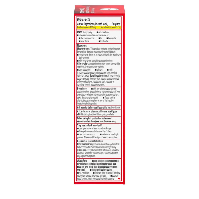 Infants' Tylenol Pain Relief Liquid - Acetaminophen - Grape - 2 fl oz