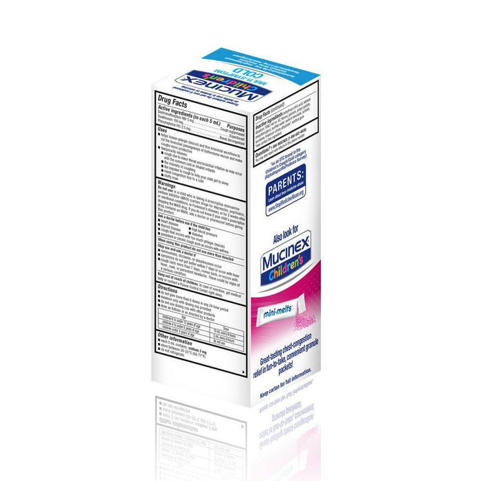 Children's Mucinex Multi-Symptom Cold Relief Liquid - Dextromethorphan - Very Berry - 4 fl oz
