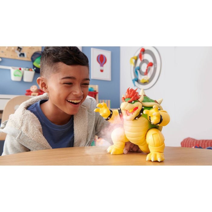 Nintendo The Super Mario Bros. Movie Bowser Figure with Fire Breathing Effect