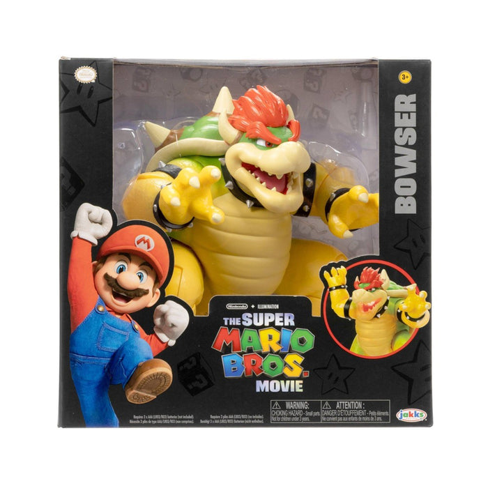 Nintendo The Super Mario Bros. Movie Bowser Figure with Fire Breathing Effect