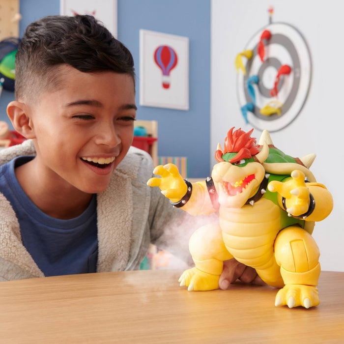 Nintendo The Super Mario Bros. Movie Bowser Figure with Fire Breathing Effect