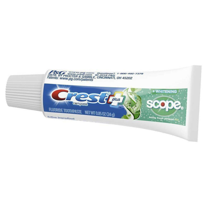 Crest + Scope Complete Whitening Toothpaste - Minty Fresh - Trial Size - 0.85oz