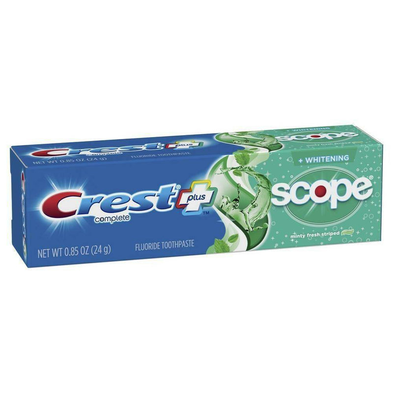 Crest + Scope Complete Whitening Toothpaste - Minty Fresh - Trial Size - 0.85oz