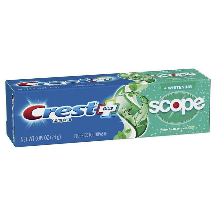 Crest + Scope Complete Whitening Toothpaste - Minty Fresh - Trial Size - 0.85oz
