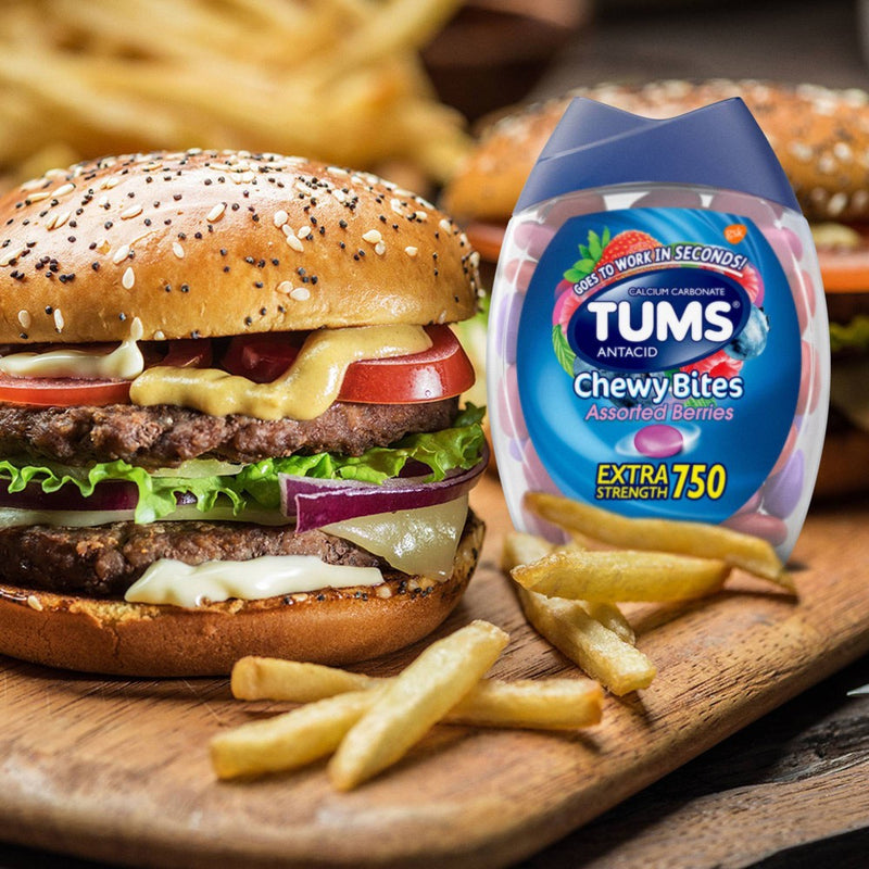 Tums Chewy Bites Extra Strength Antacid Assorted Berry 32ct