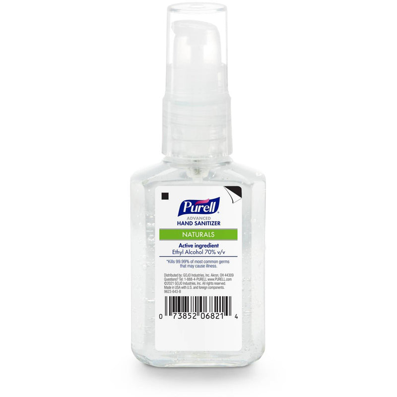 Purell Advanced Hand Sanitizer Naturals with Plant Based Alcohol Pump Bottle - Trial Size - 2 fl oz