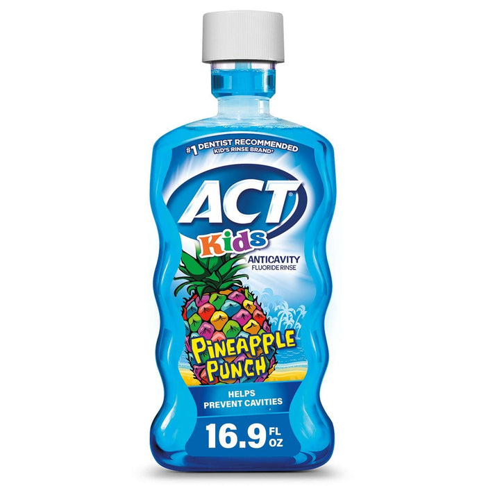 ACT Kids Pineapple Punch Mouth Wash - 16.9 fl oz