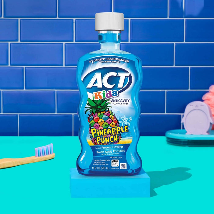 ACT Kids Pineapple Punch Mouth Wash - 16.9 fl oz