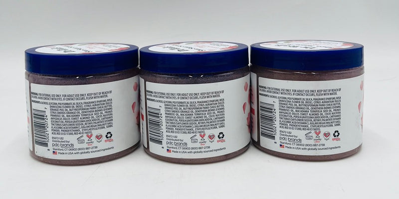 LOT OF 3!!! Dr Teal's Rose Shea Sugar Body Scrub - 19oz LOT OF 3