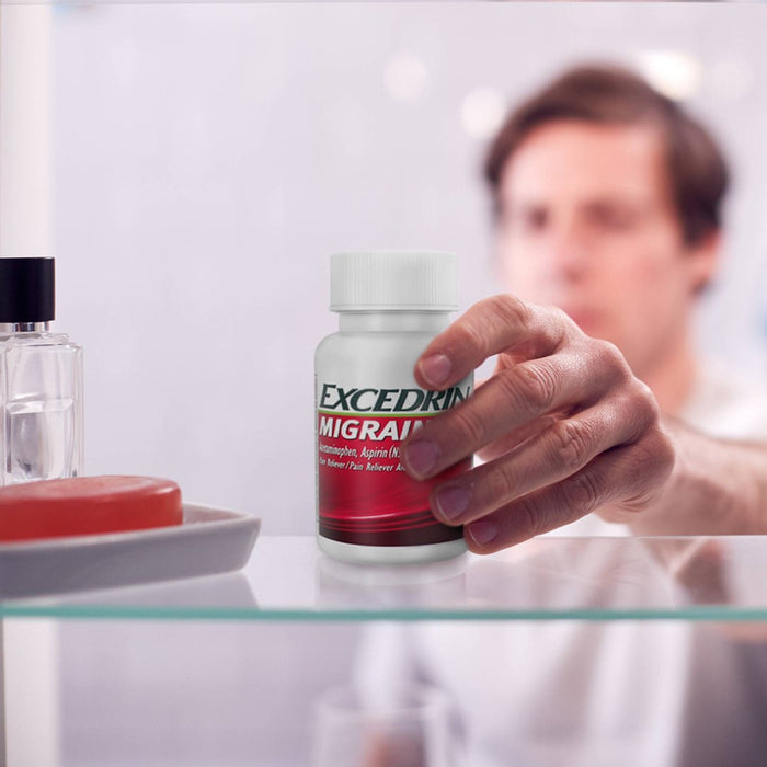 Excedrin Migraine Pain Reliever Caplets - Acetaminophen/Aspirin (NSAID) - 100ct