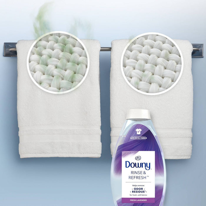 Downy Rinse & Refresh Laundry Odor Remover And Fabric Softener - Fresh Lavender - 48 fl oz