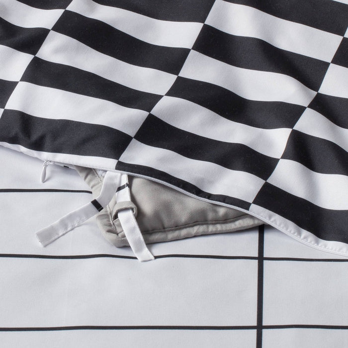 72"x48" Reversible Microfiber Cover for Weighted Blanket Grid/Checkered - Room Essentials™