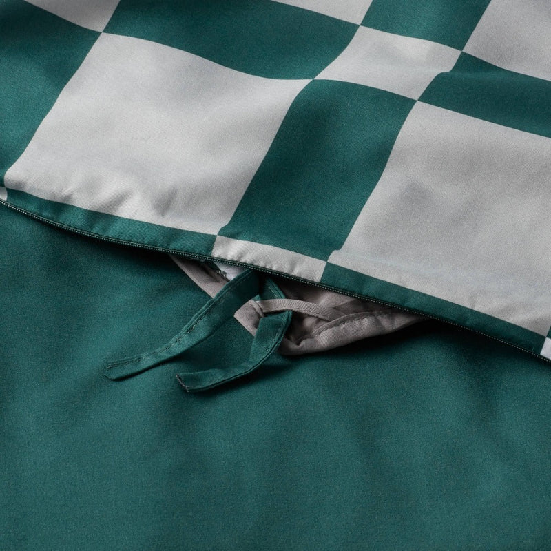 48"x72" Reversible Microfiber Cover for Weighted Blanket Green Plaid - Room Essentials™
