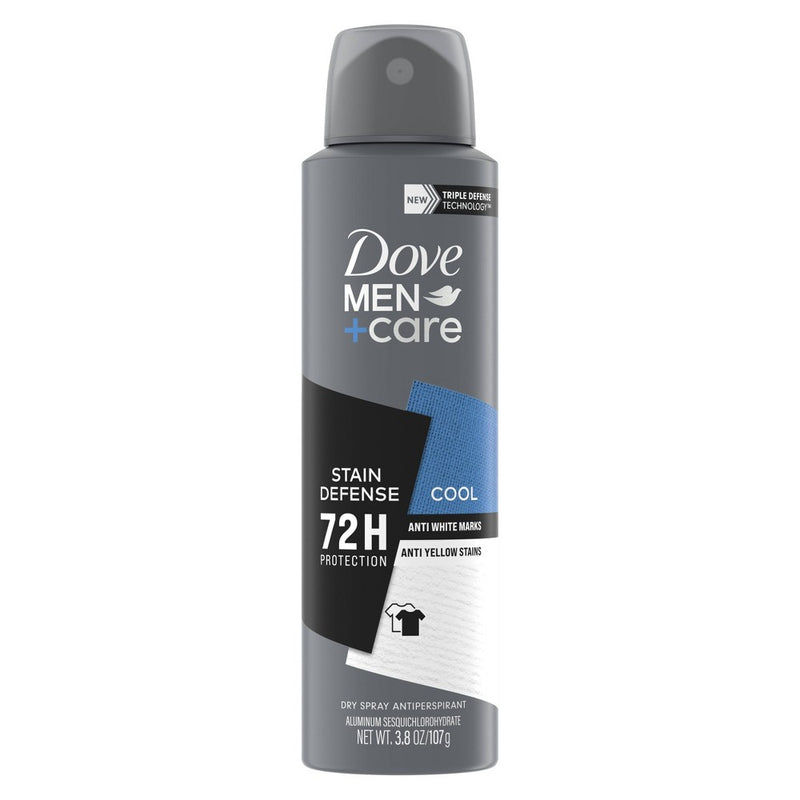 Dove Men+Care 72-Hour Stain Defense Dry Spray Deodorant - Cool EXP 03/27