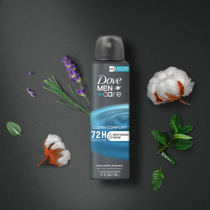 Dove Men+Care 72-Hour Dry Spray Antiperspirant & Deodorant - Clean Comfort - 3.8oz