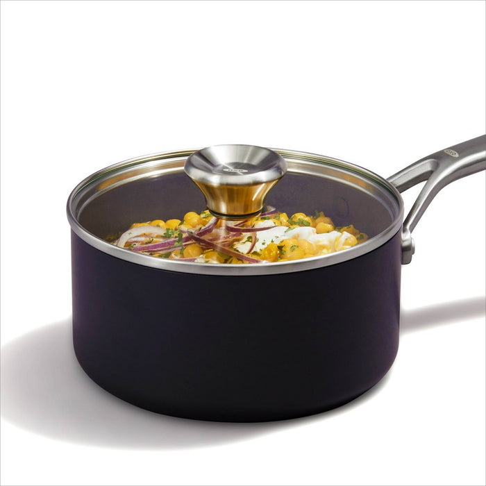 OXO 4pc Ceramic Pro Non-Stick Sauce Pan Set Gray
