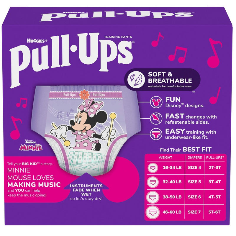Pull-Ups Girls' Learning Design Pack Training Disposable Pants - 3T-4T - 112ct