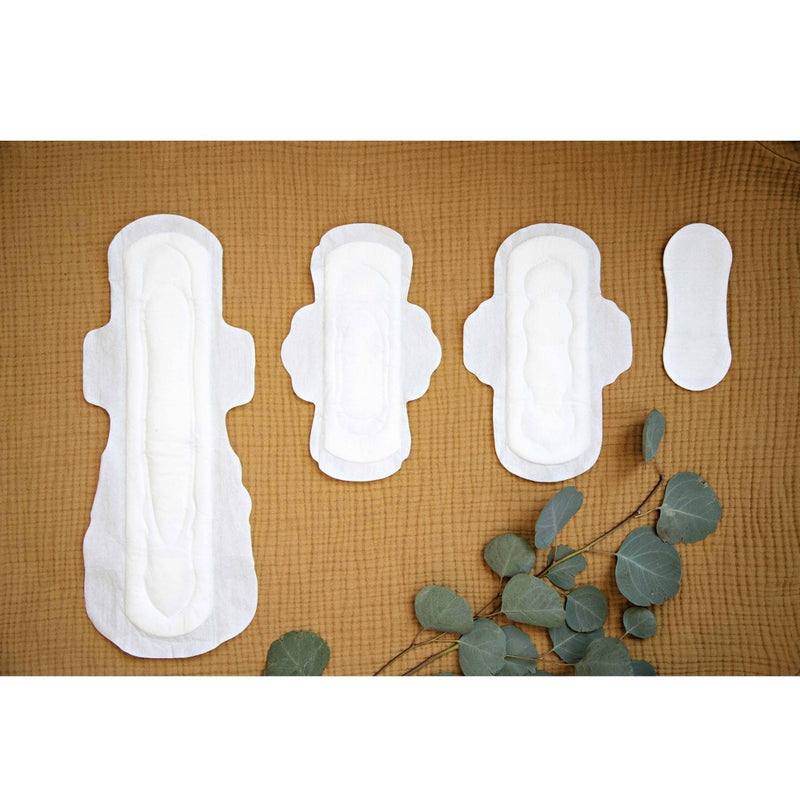 L . Organic Cotton Maxi Extra Long Overnight Pads - 28ct