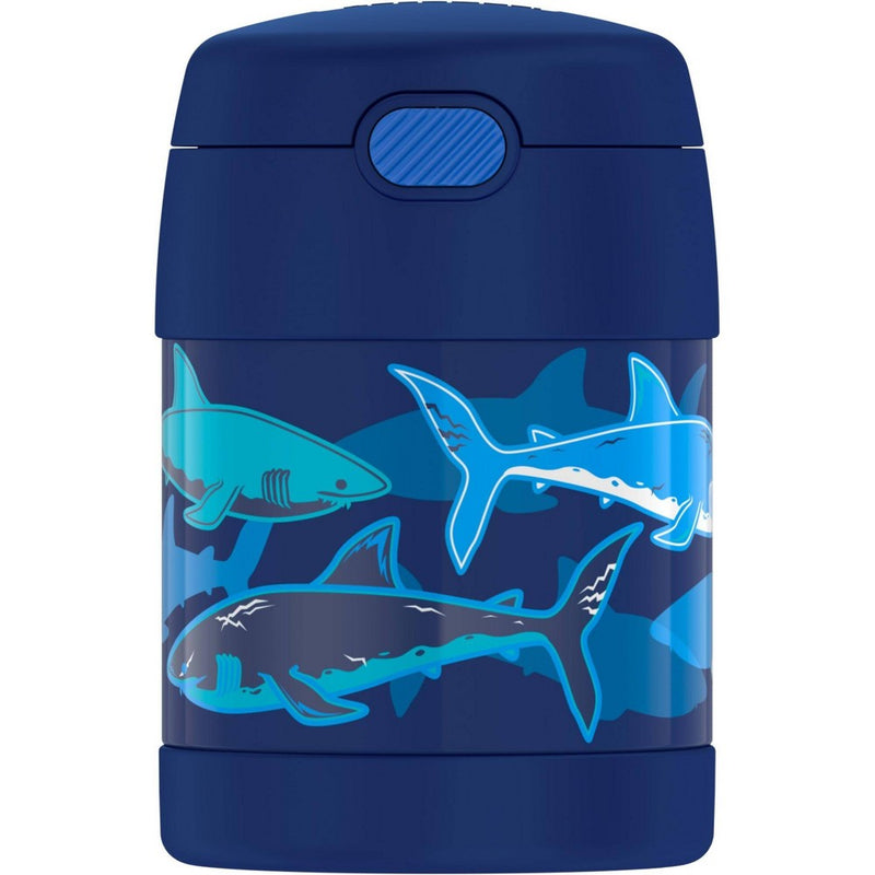 Thermos 10oz FUNtainer Food Jar with Spoon - Navy Sharks