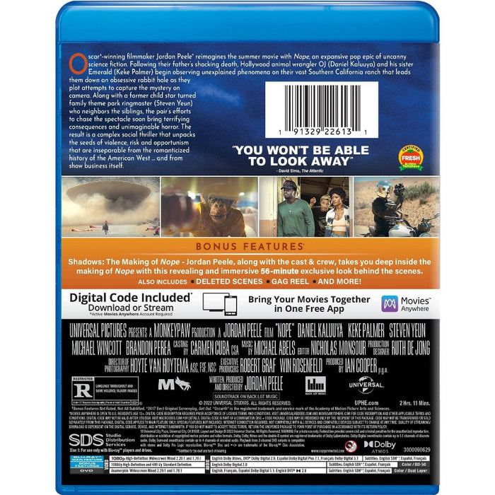 NOPE (Blu-ray + DVD + Digital) *ADD 3 TO YOUR CART & 1 IS FREE!*