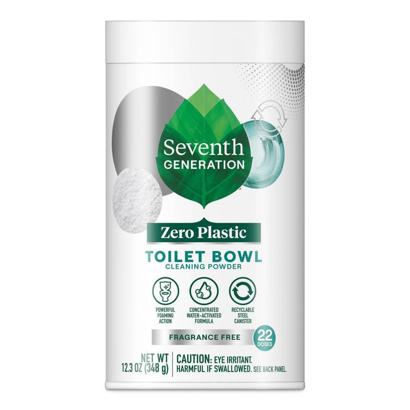 Seventh Generation Zero Plastic Toilet Bowl Cleaner Powder - 12.3oz
