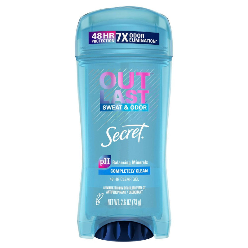 Secret Outlast Clear Gel Antiperspirant Deodorant for Women - Completely Clean - 2.6oz6