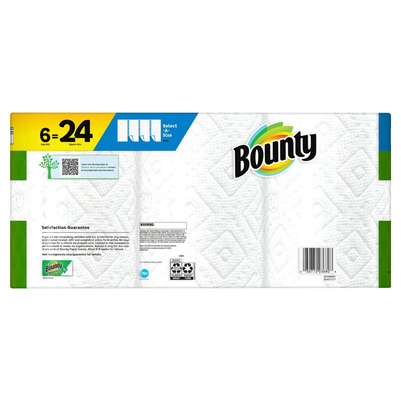 Bounty Select-A-Size Paper Towels - 6 Mega Rolls