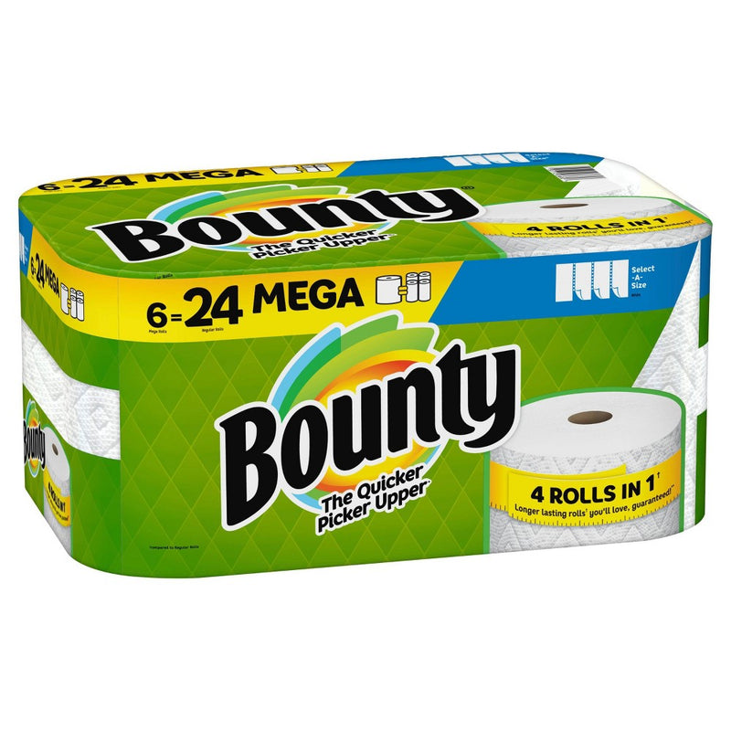 Bounty Select-A-Size Paper Towels - 6 Mega Rolls