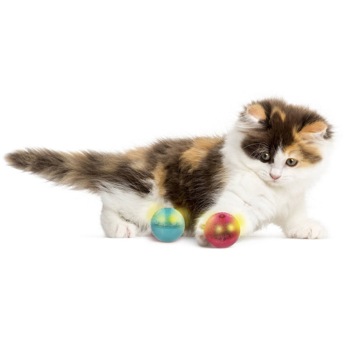 SmartyKat Flicker Balls Cat Toy - 2pk