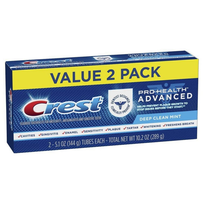 Crest PH Advanced Extra Deep Clean Mint Toothpaste 2pk/5.1oz
