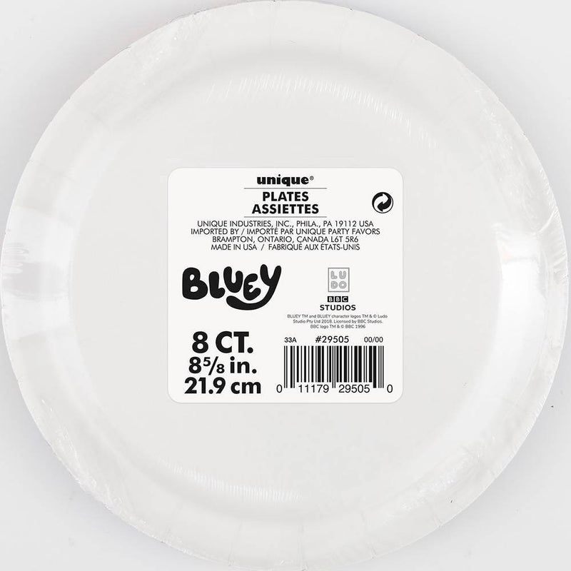 8ct Bluey Paper Plates Navy