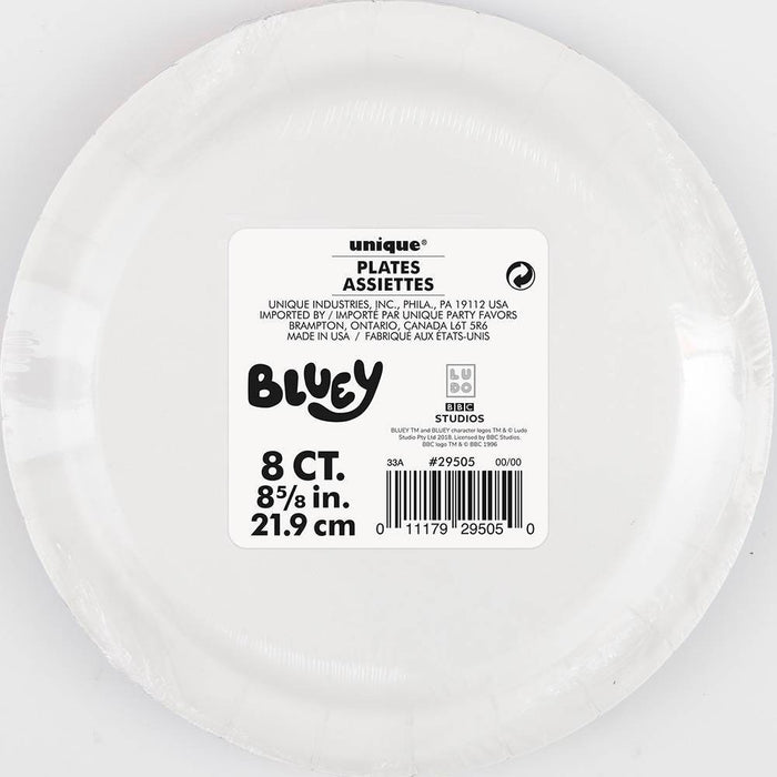 8ct Bluey Paper Plates Navy