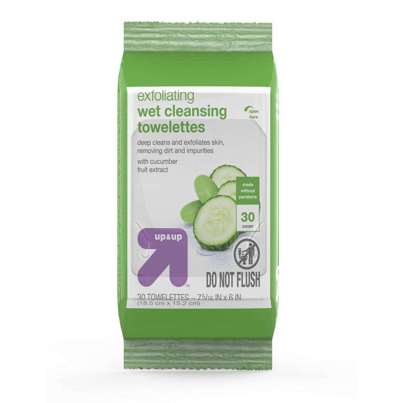 Exfoliating Cleansing Towelettes 30 ct - up & up™