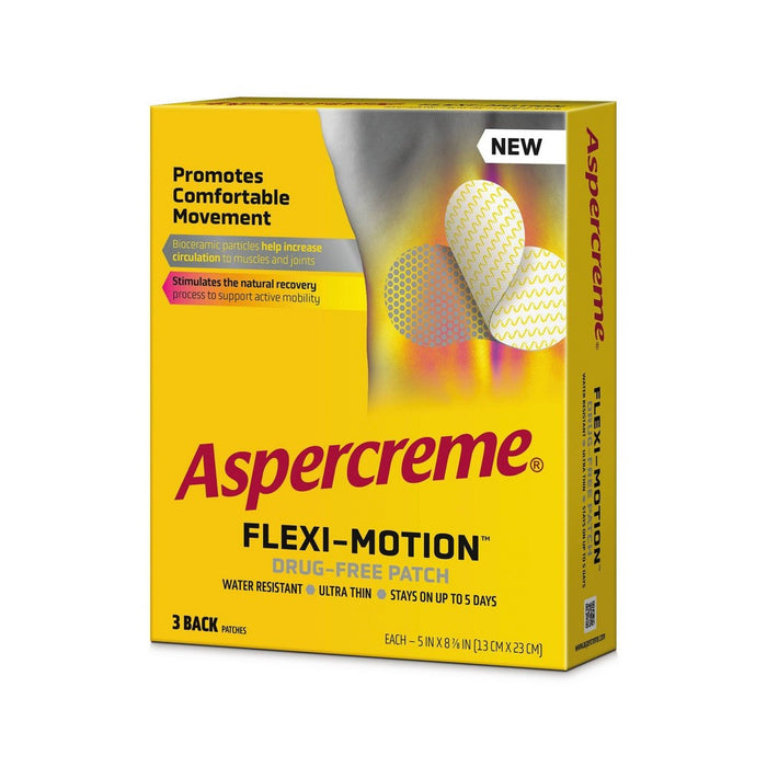 Aspercreme Flexi-Motion Drug Free Back Patches - 3ct