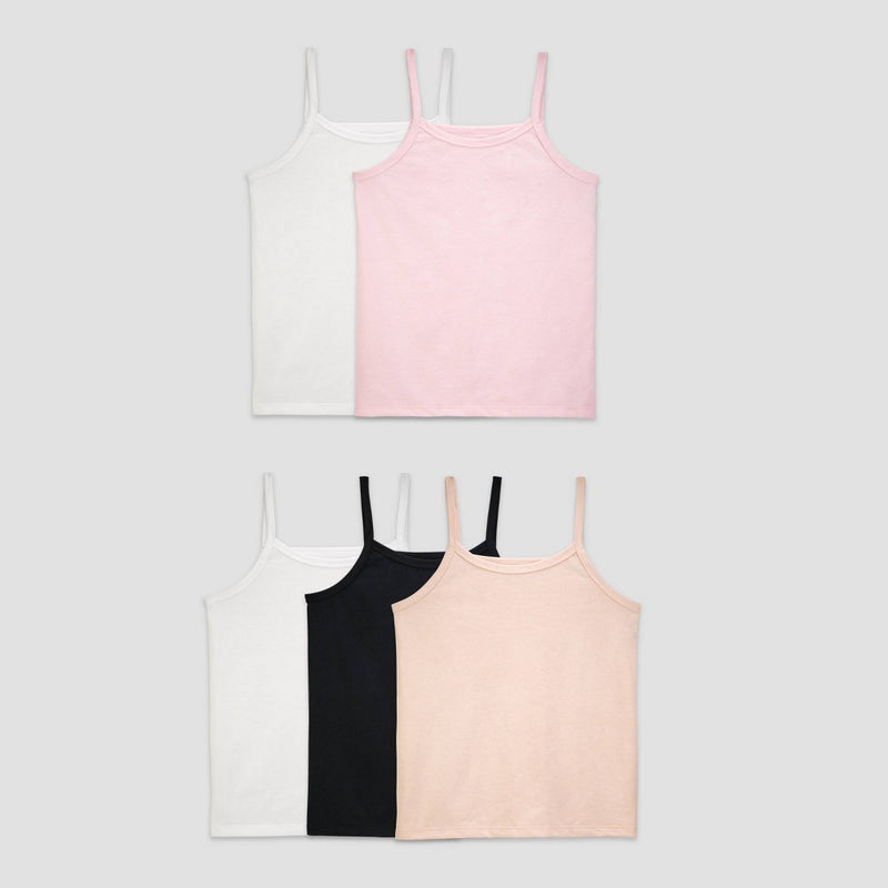 Fruit of the Loom Girls' 5pk Cami - Colors May Vary S
